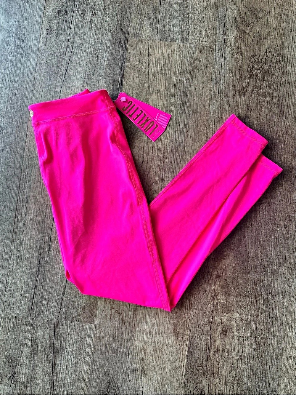 Girls Lilly Pulitzer Luxletic Athletic Leggings in Pink NWT